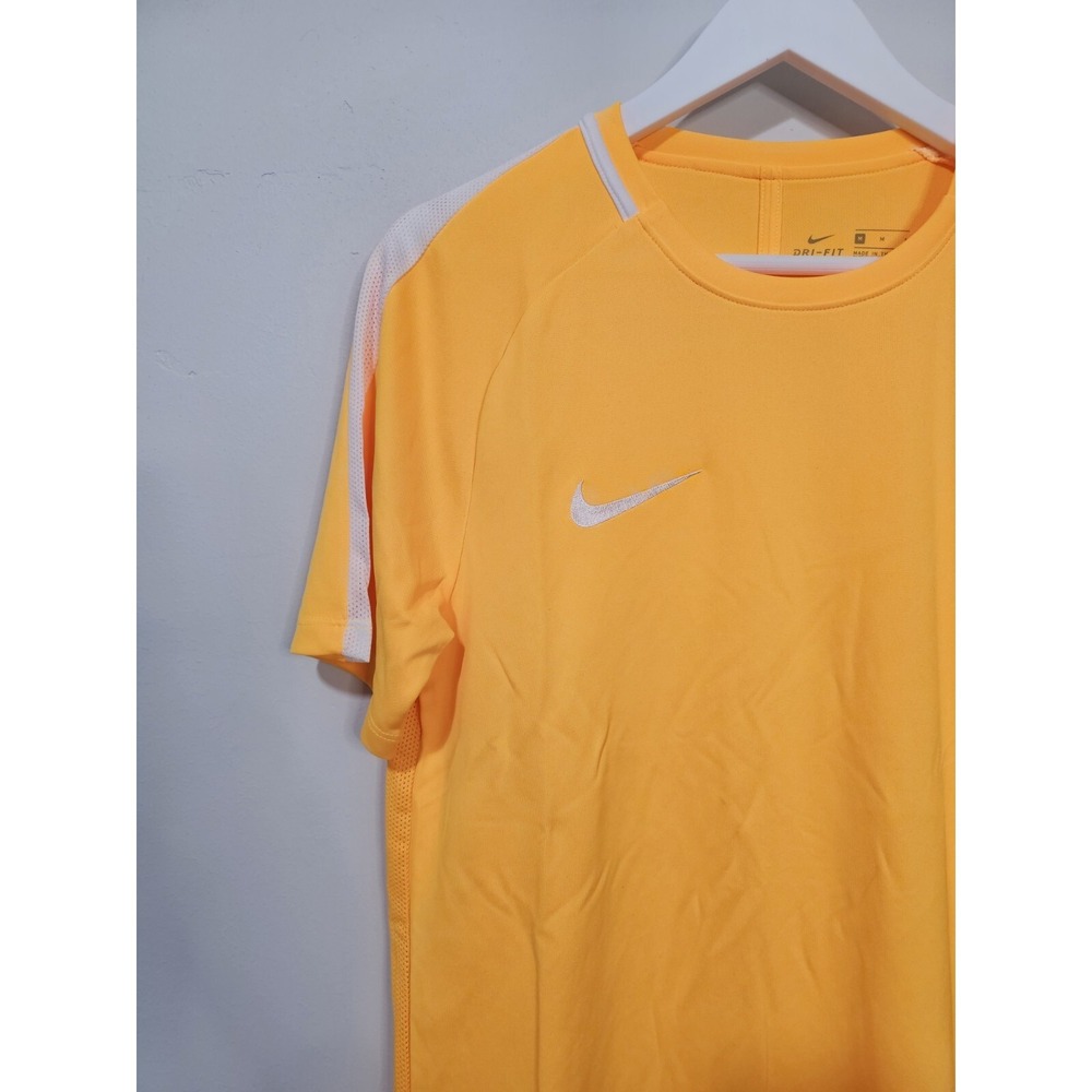 Nike Dry Academy Shirt Men Medium Orange Soccer Futbol Mesh Back Athletic 832967 - Picture 3 of 9